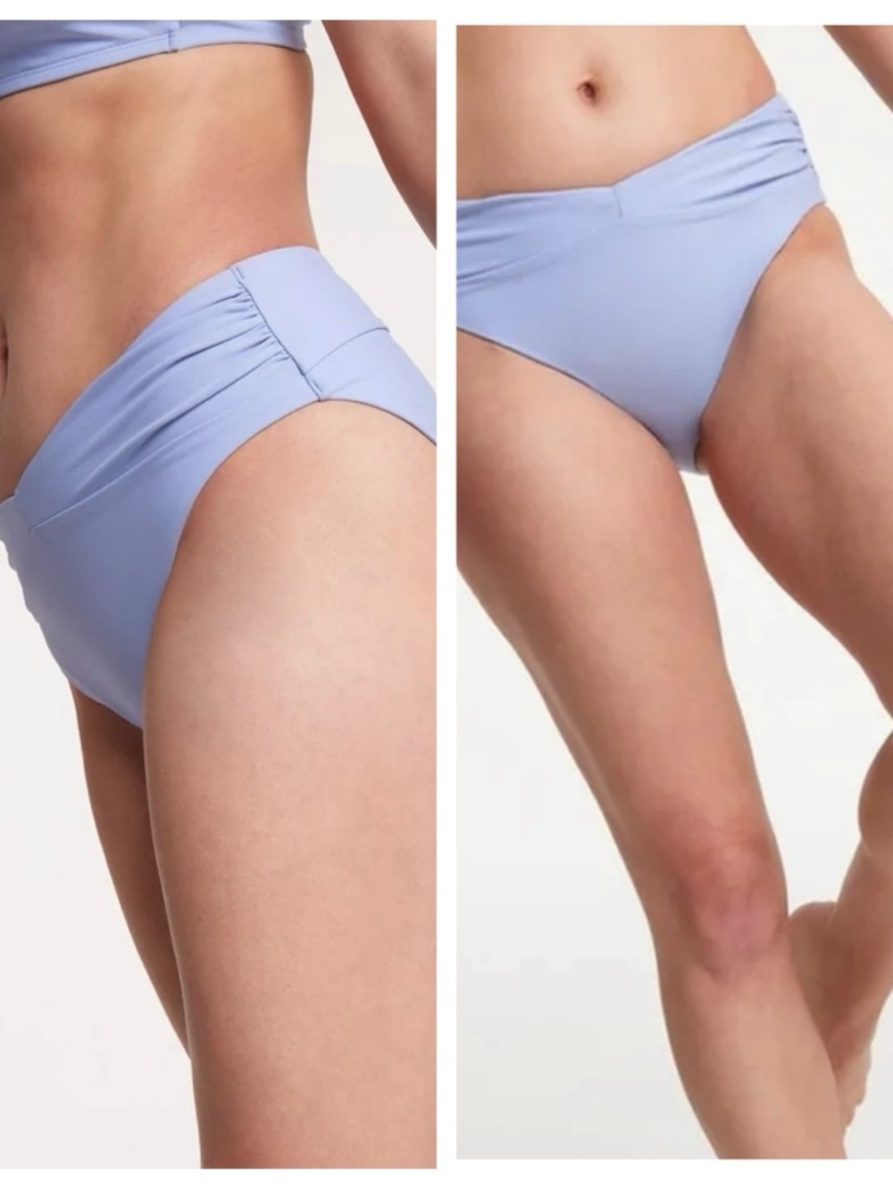 NWT CALIA by Carrie Underwood shirred V front swim bikini bottom SzM